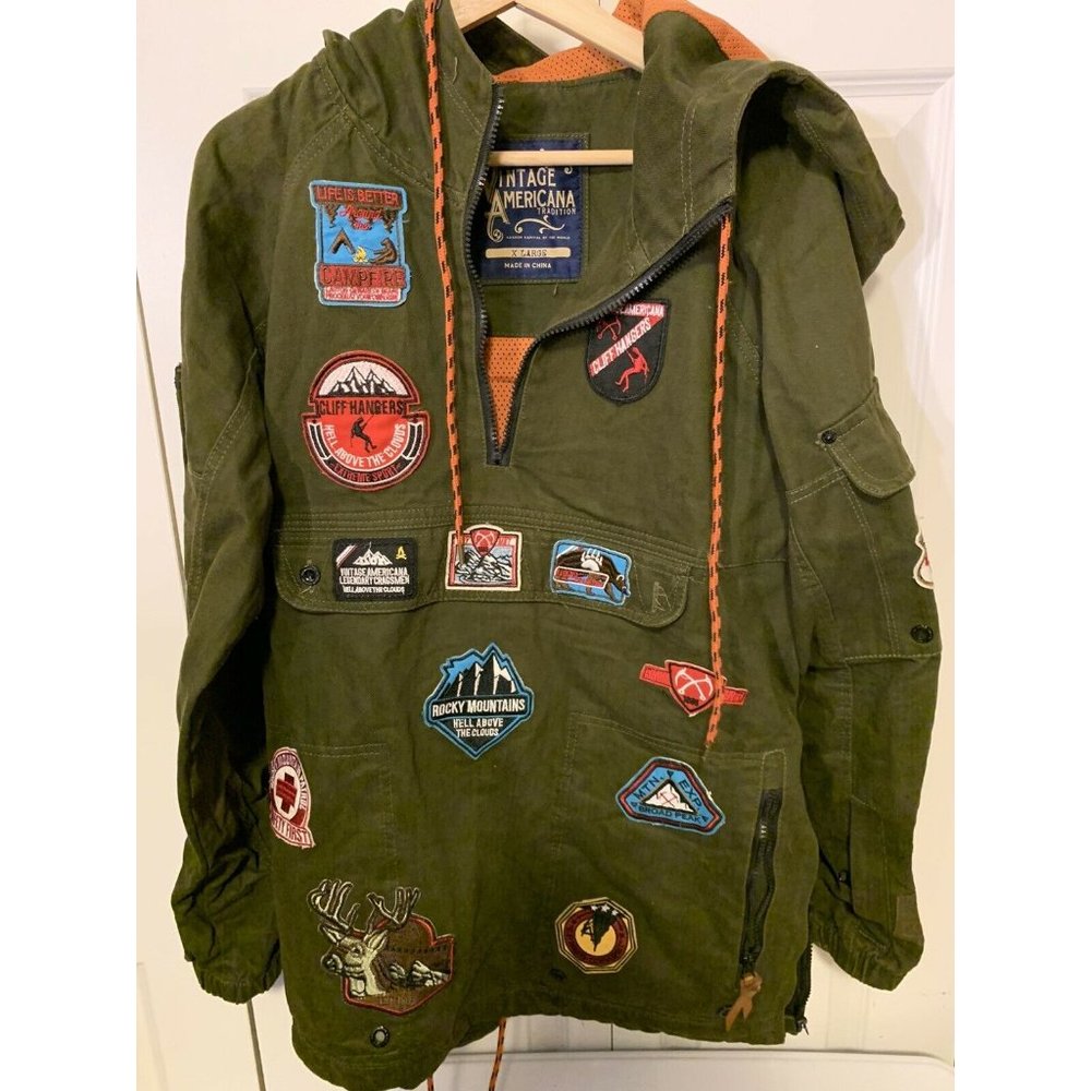 Vintage‎ Americana Tradition Men’s Sz XL Cliff Hanger Jacket outdoor Green
